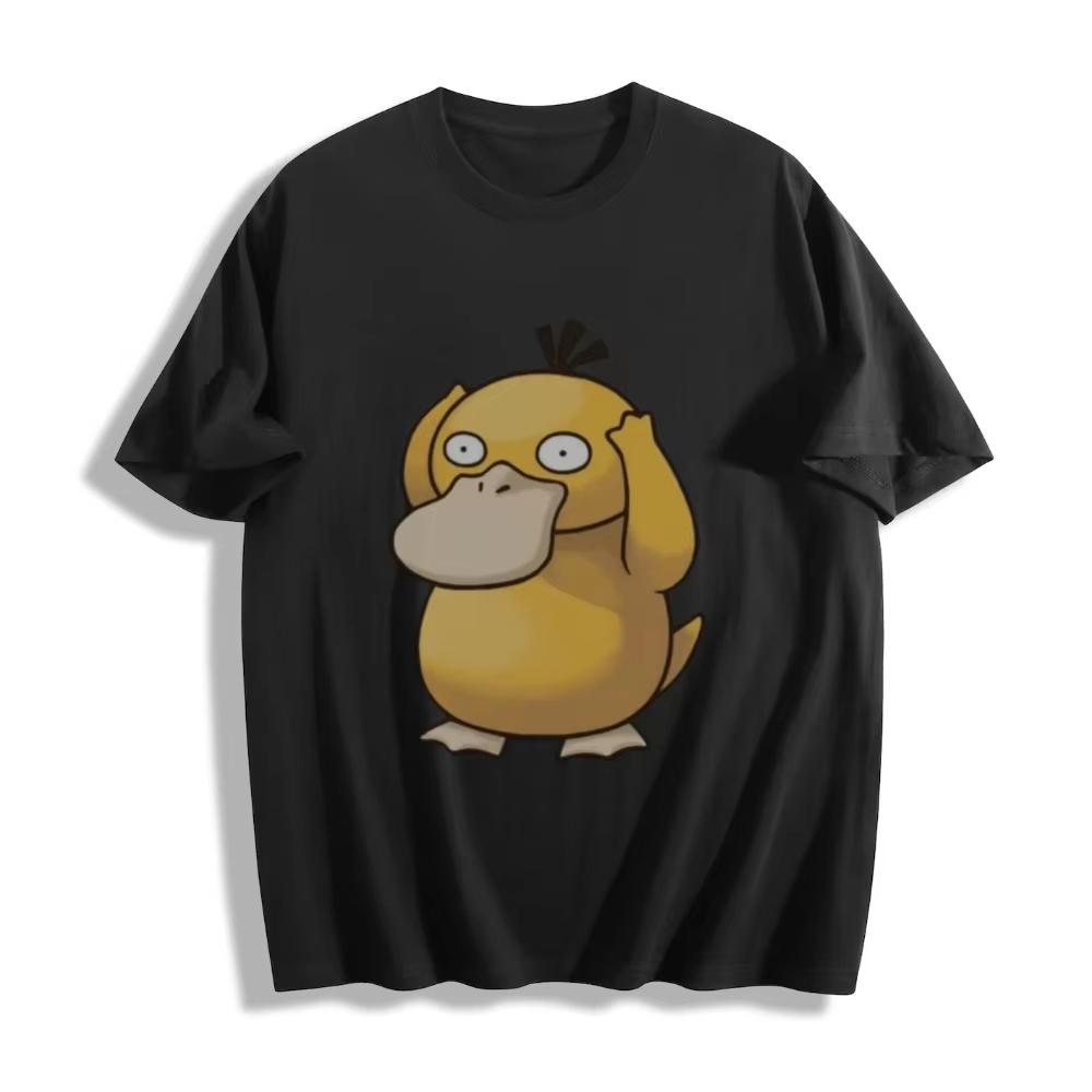 Psyduck Cartoon Print T-shirt S