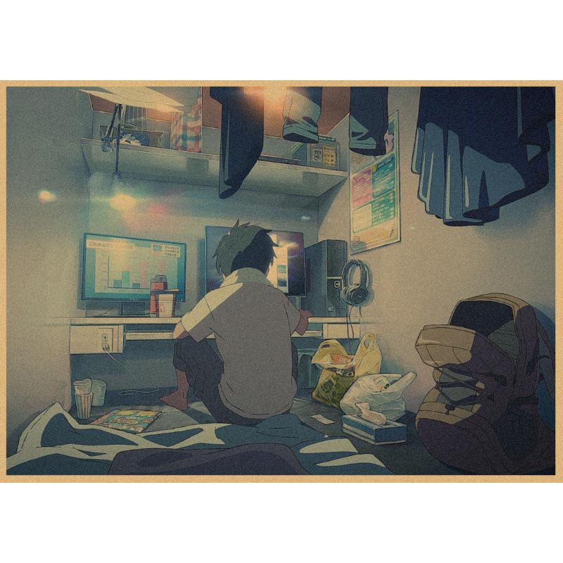 Large Decorative Weathering with You Anime Retro Kraft Poster Wall Art