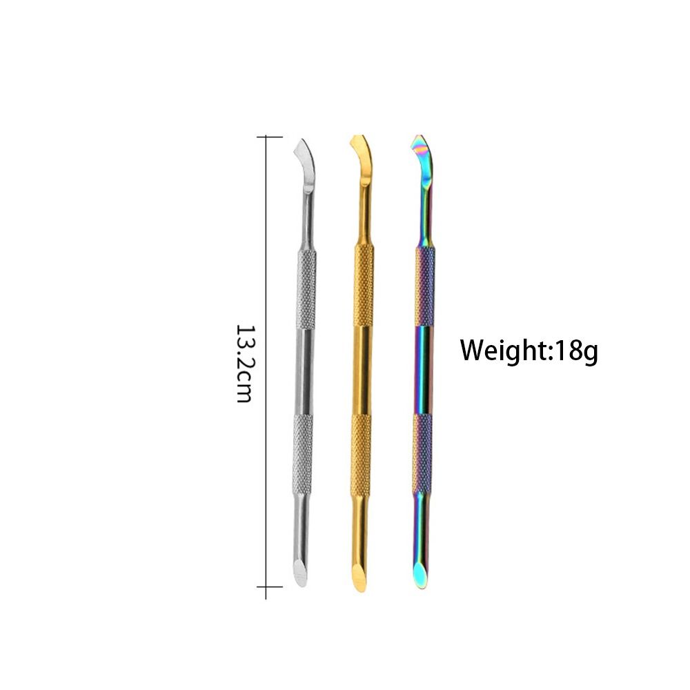 Inclined Plane Russian Steel Push Double-ended Dead Skin Push Manicure Tool  Manicurist