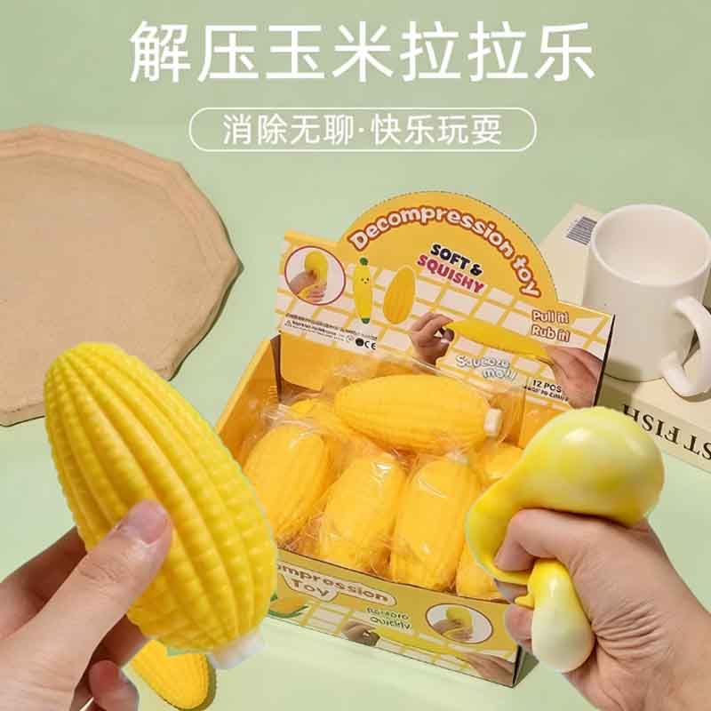 Squeeze Toys Corn Simulation Stress Relief Toy - Simulated Hand Feel, Elastic Recovery, Food Release, Stress Relief, Cute Toy