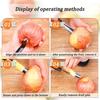 Apple Coring Device Plastic Fruit Coring Device Fruit Core Pumping Tool Creative Coring Device Labor-saving Fruit Core Separator