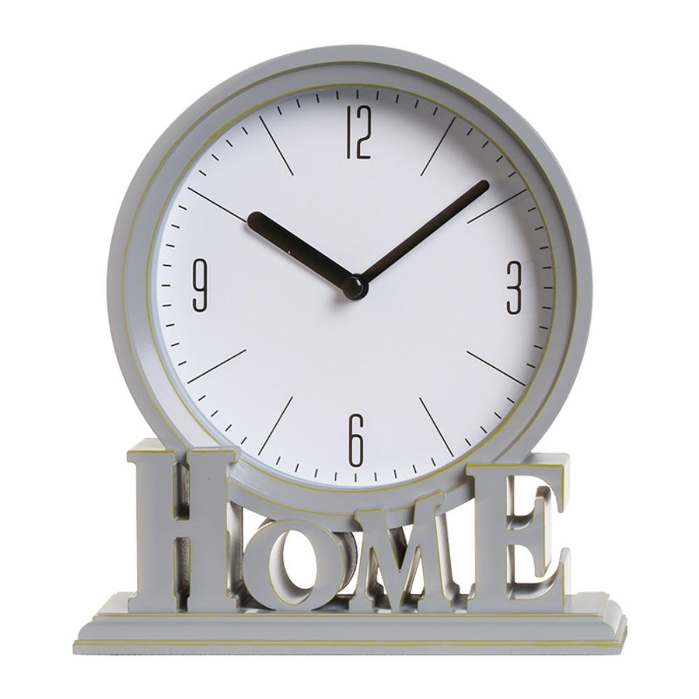 High Quality Vintage Style Desk Clock Fashion Round Pointers Clock Non Ticking Clock  Dorm