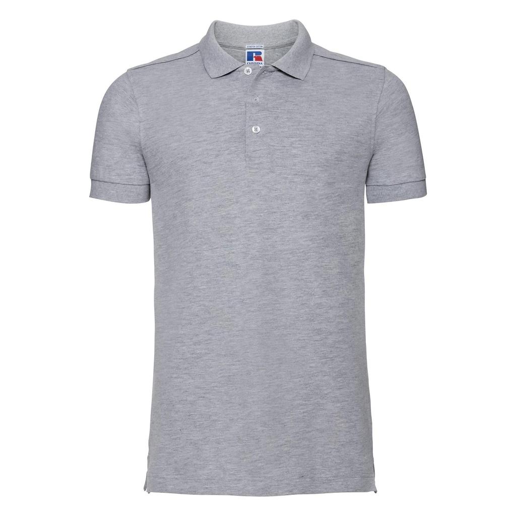 Russell Mens Stretch Short Sleeve Polo Shirt