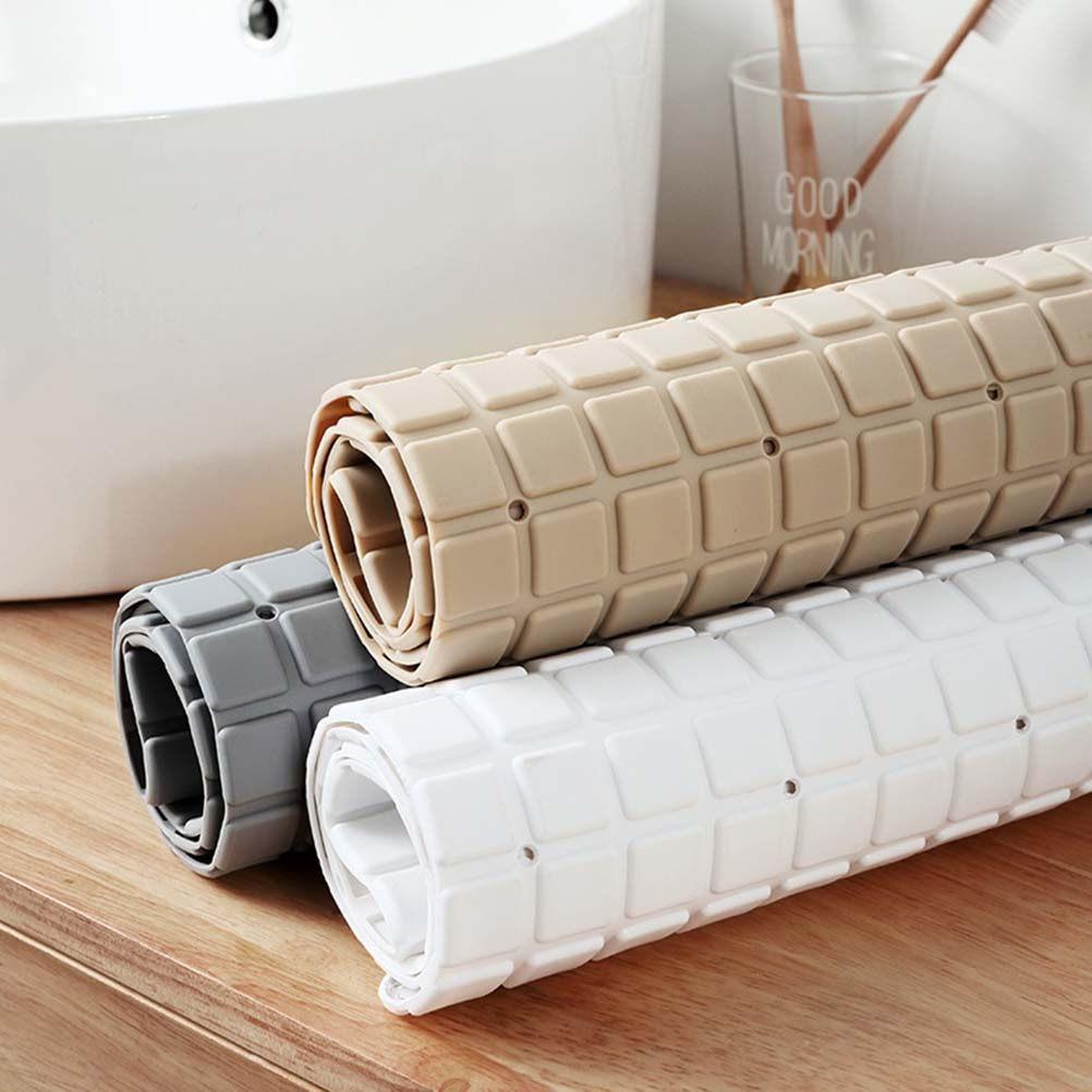 Non-Slip Bath Mat for Shower Tub PVC Anti-Slip Suction Cup Floor Mat Textured Surface Comfortable Cushioned Foot Massage Safe
