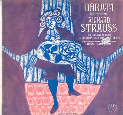 LP Record DORATI CONDUCT RICHARD STRAUSS MIN  Dorati Interpretiert Richard Straus M2309 CONCERT HALL Germany Classical Used