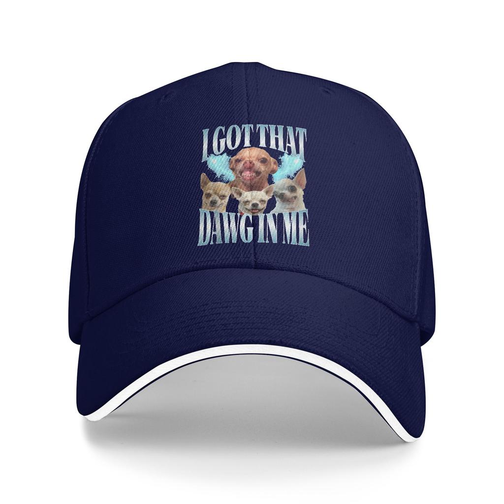 Summer I Got That Dawg In Me Funny Dog Chihuahua Lovers Funny Meme Baseball Cap Trendy Design Sun Trucker Hat Men Baseball Caps