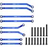 High Clearance 4 Links Set Aluminum Linkage for Traxxas 1/18 TRX4M K10 F-150 Upgrade Parts RC Crawler Car (Dark Blue)