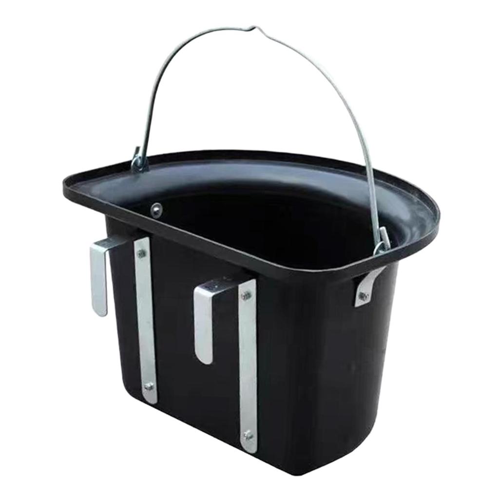 Horse feed Bucket Horse Feeder Hanging,Wear Resistant Water Feeder feed Trough Livestock Feeding Container for Ranch Outside