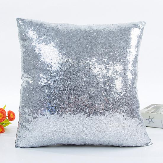 Cushion Cover Glitter Sequins Cushion Throw Pillow Case Home Car Waist Decor
