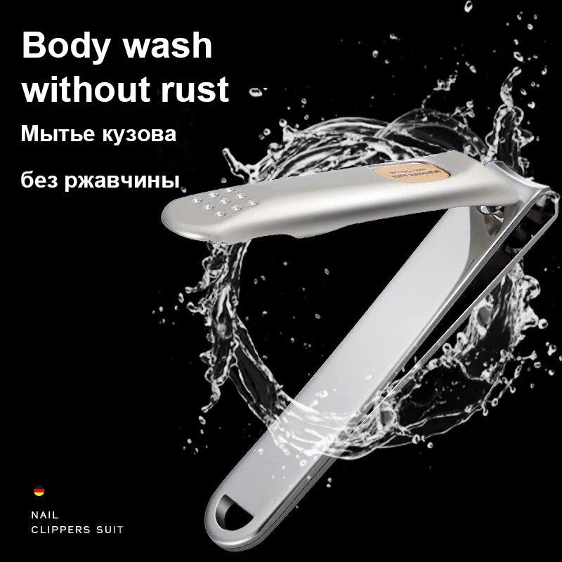 Nail Trimmer Pedicure Scissor Nail Clippers Stainless Steel Anti Splash Fingernail Cutter Manicure Tools Bionics Design
