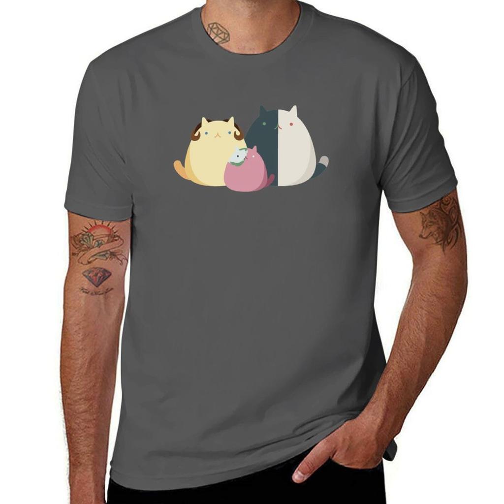 Ranboo Tubbo and Michael cats TShirt Lightweight Running TShirt