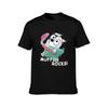 MUFFIN ROCKS the Inflatable Guitar Blue Dog Heeler T-Shirt Anime Graphics Anime Figures Compression Shirt Men