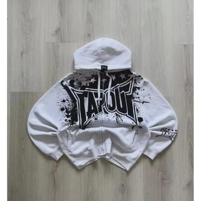 Y2K Skeleton Zip Hoodie 90s Retro Print Loose Fit Streetwear Unisex
