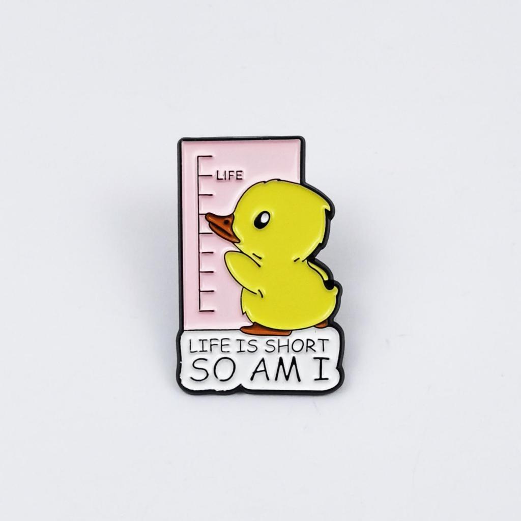 Charming Animal Brooch - Fun Little Bird & Otter Cartoon Badge for Clothing Accessories