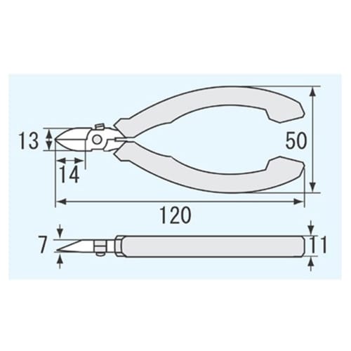 ENGINEER Micro Nippers ESD 120mm NS-04 [Static Protection] [Powerful] [Precision]