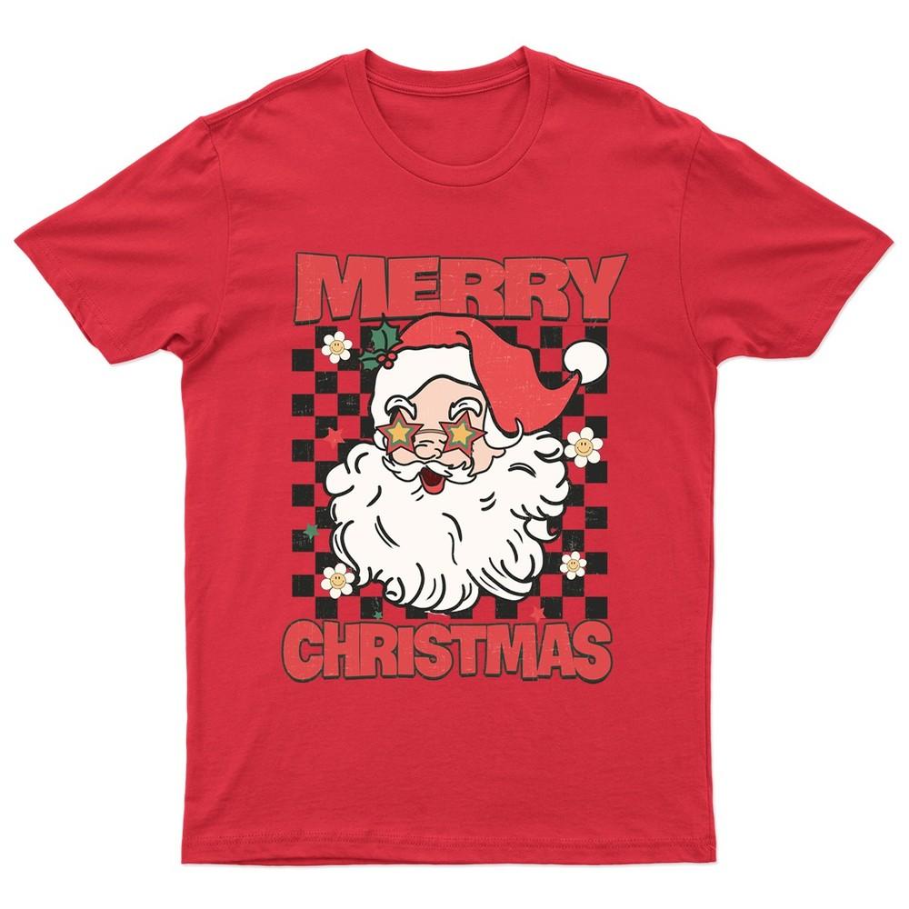 Merry Christmas Santa Claus TShirt Unisex Gift Retro Seasonal Funny Xmas a S