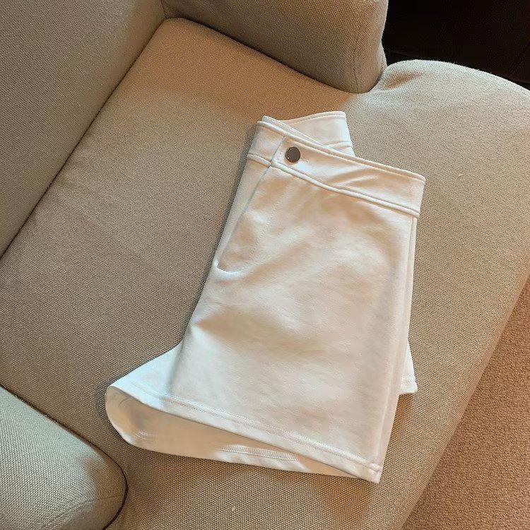 Women's High-Waist Black Slimming Summer Shorts