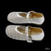 Mary Jane single shoes women's new fashion hollow mesh shoes flat bottom one word with fisherman shoes hole shoes women