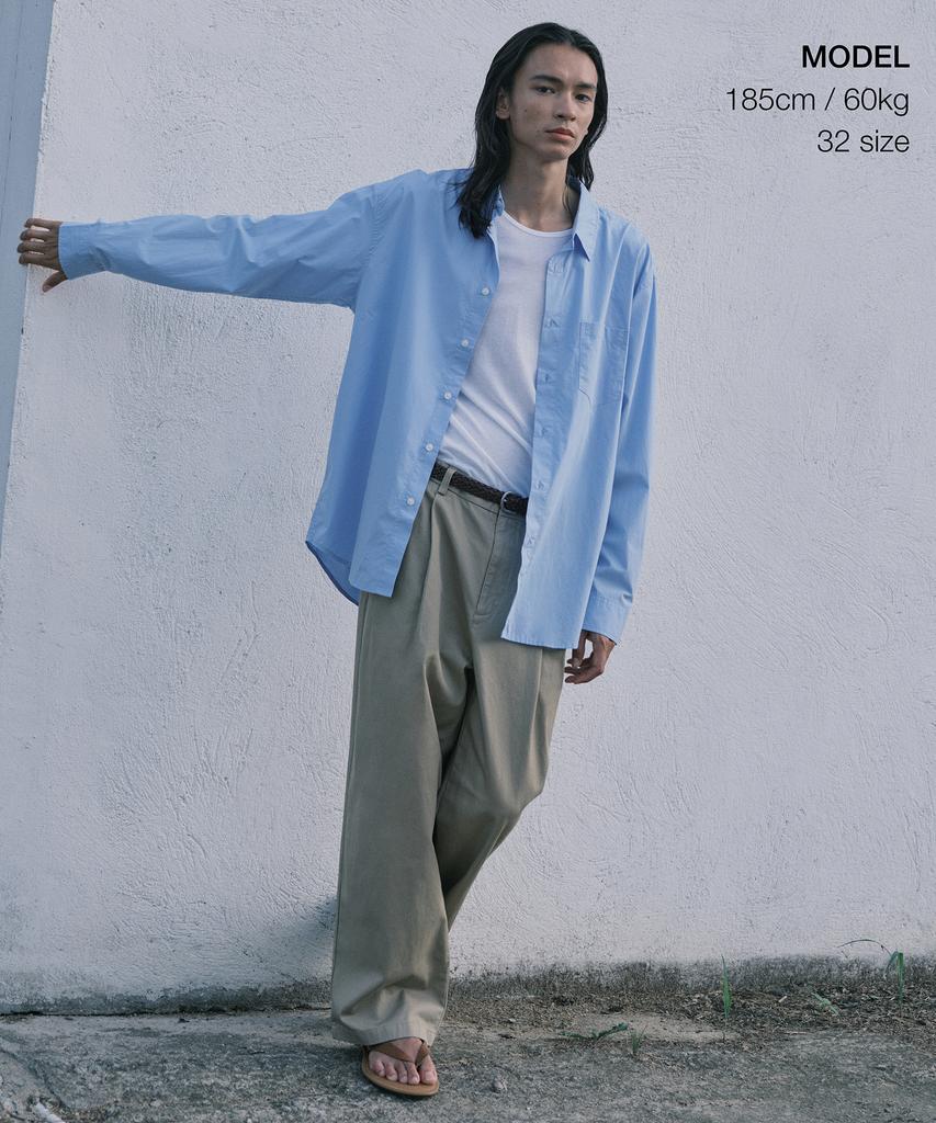 MUSINSA STANDARD Two-Tuck Wide Chino Pants [Beige]