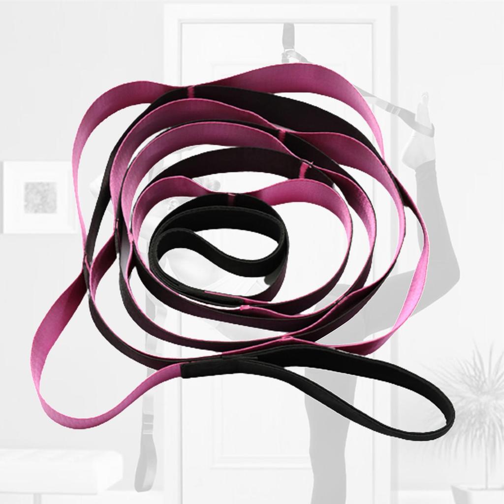 Yoga Pull Strap Belt Elastic Latin Dance Stretching Band Loop Yoga fitness Exercise Resistance Band