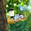 Squirrel Sloth Solar Decorative Lamp Cartoon Animal Statue LED Porch Lamp Creative Waterproof Removable for Home Path Aisle Lawn