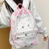 Letter Print Oxford Cloth Backpack Large Capacity Students School Bag Star Backpack  Travel