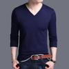 2023 Autumn and Winter Korean Edition Fashion Trend Simple Thin V-neck Long Sleeve Casual Loose Oversized Men's Knitted Sweater