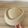 Ins Blogger Sun Hat Summer Flat Beret Women Water Droplet Flight Attendant Hat Circle Concave Top Church Derby Party Pillbox Hat