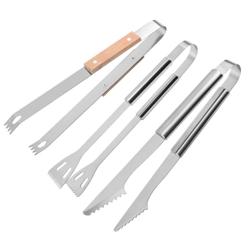 SMVP Long Handle Stainless Steel Food Tongs