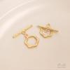 14K Gold Plated Magnetic Clasp Necklace Connector with Pearl and Crystal, DIY Jewelry Accessories.