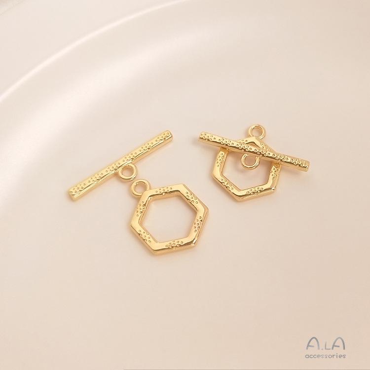 14K Gold Plated Magnetic Clasp Necklace Connector with Pearl and Crystal, DIY Jewelry Accessories.