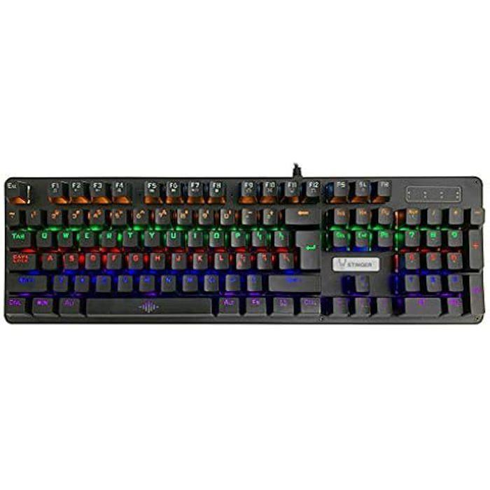 Clavier Gaming Mécanique - WOXTER - Stinger RX 900 K - Rétroéclairé - Filaire - Touches De Raccourcis