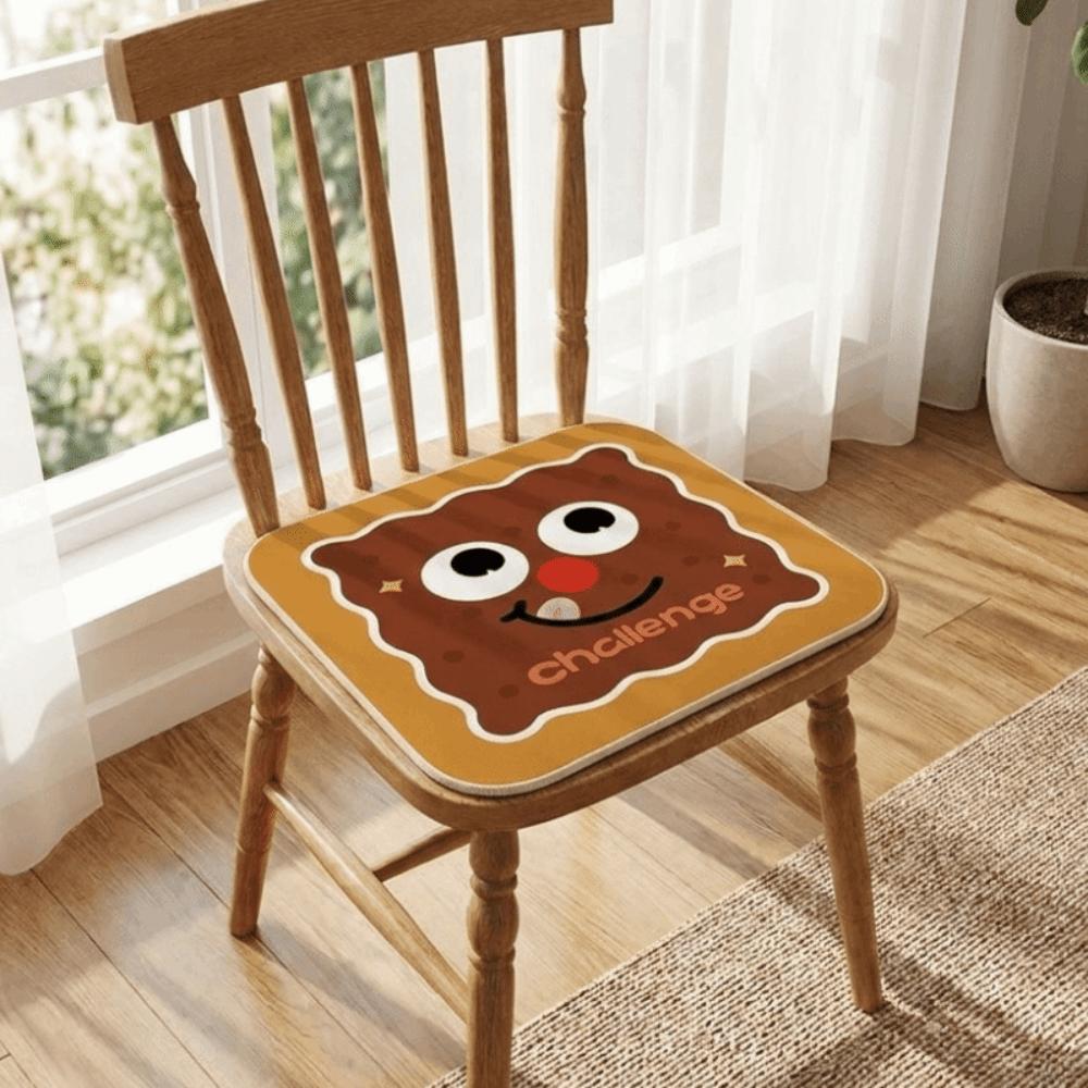 Soft Ice Silk Seat Cushion Non-slip Cooling Cushion Cute Car Chair Cushion  Four Seasons