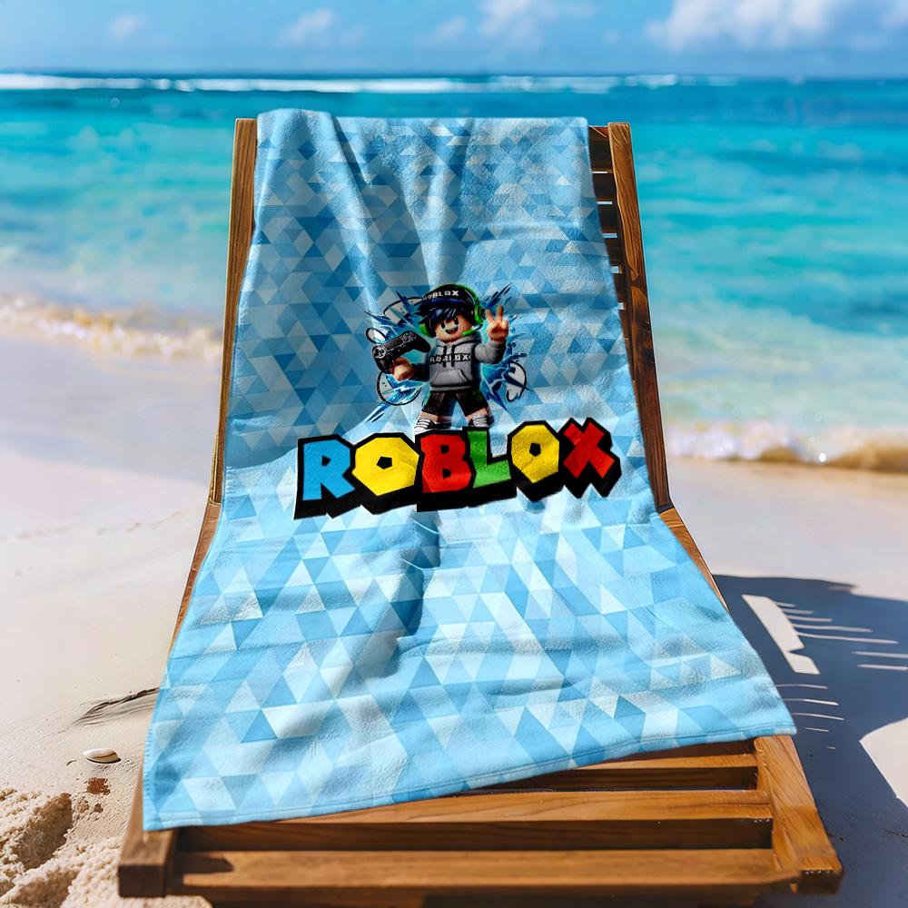 Roblox2 Beach Towel Super Soft & Absorbent Comfortable Lightweight Perfect for Traveling Yoga Camping and Swimming
