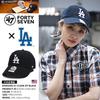 47BRAND Low Los Angeles Dodgers Collaboration MLB Major League Baseball Authentic Size F [B-RGW12GWS-BKD] Cap, Cap, (01) Black,