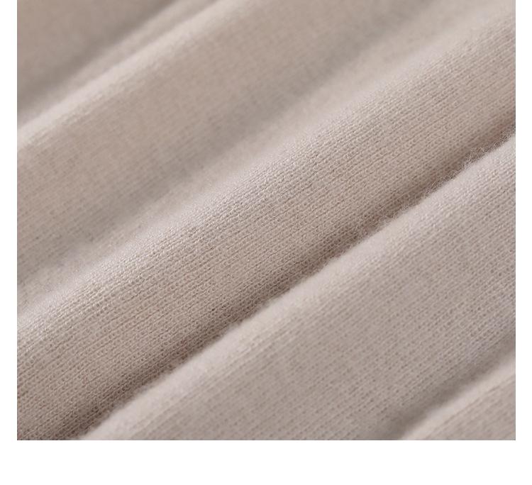 Women's Half-High Collar Cashmere Sweater - Slim Fit, Five-Point Sleeves, Spring/Autumn 2024 Collection