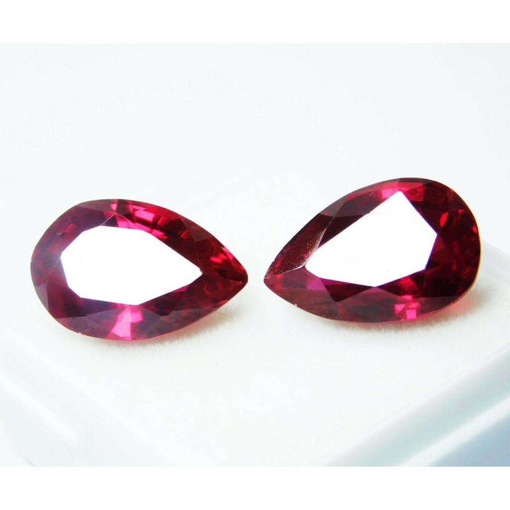 Natural Extremely Rare RUBY RED Pear Cut 17.30 Carat CERTIFIED Loose Gemstone. R-16455 004 00E 003..