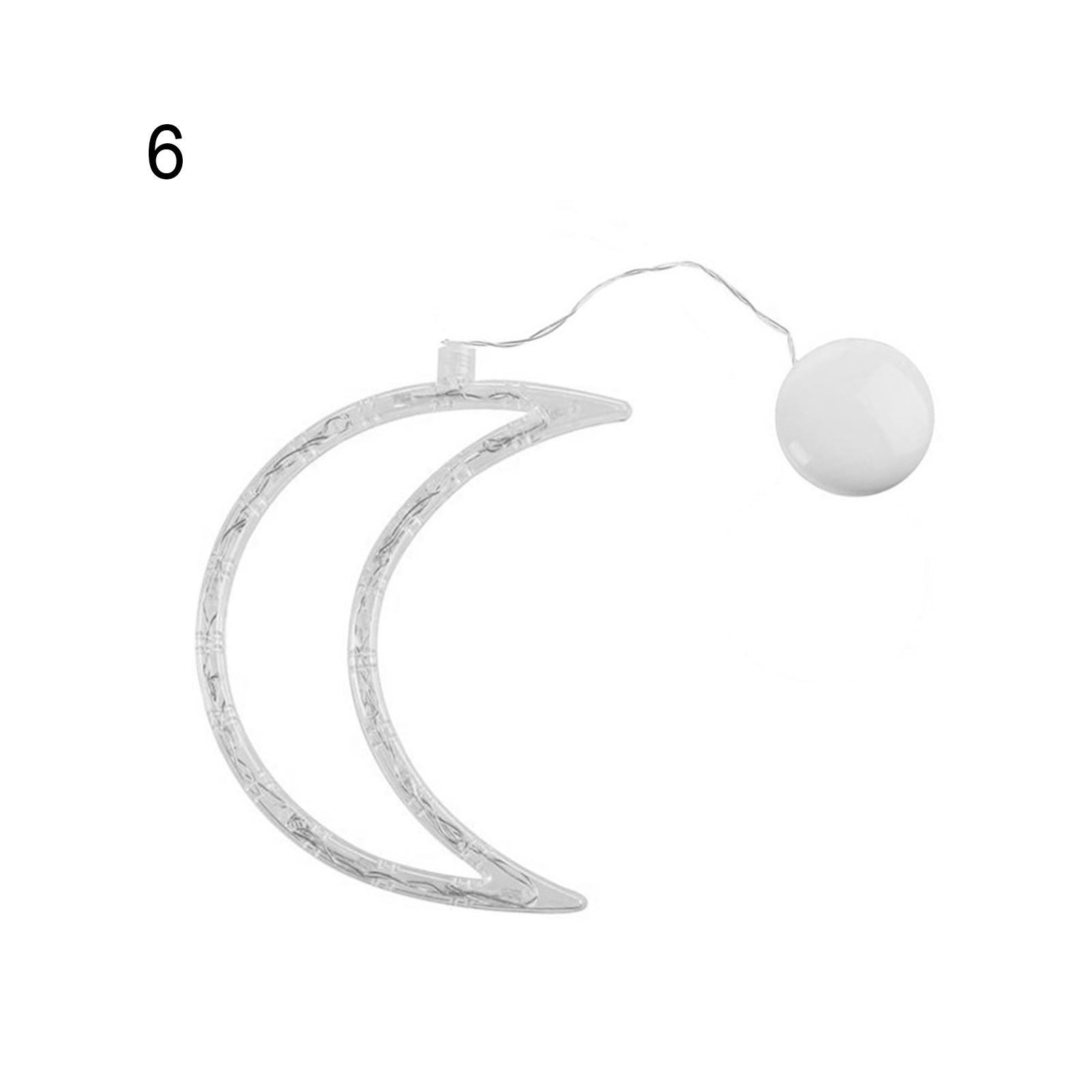 

Рождественская звезда светодиодный снеговик присоска колокольчик Санта-фея чашка свет домашний декор окна 6