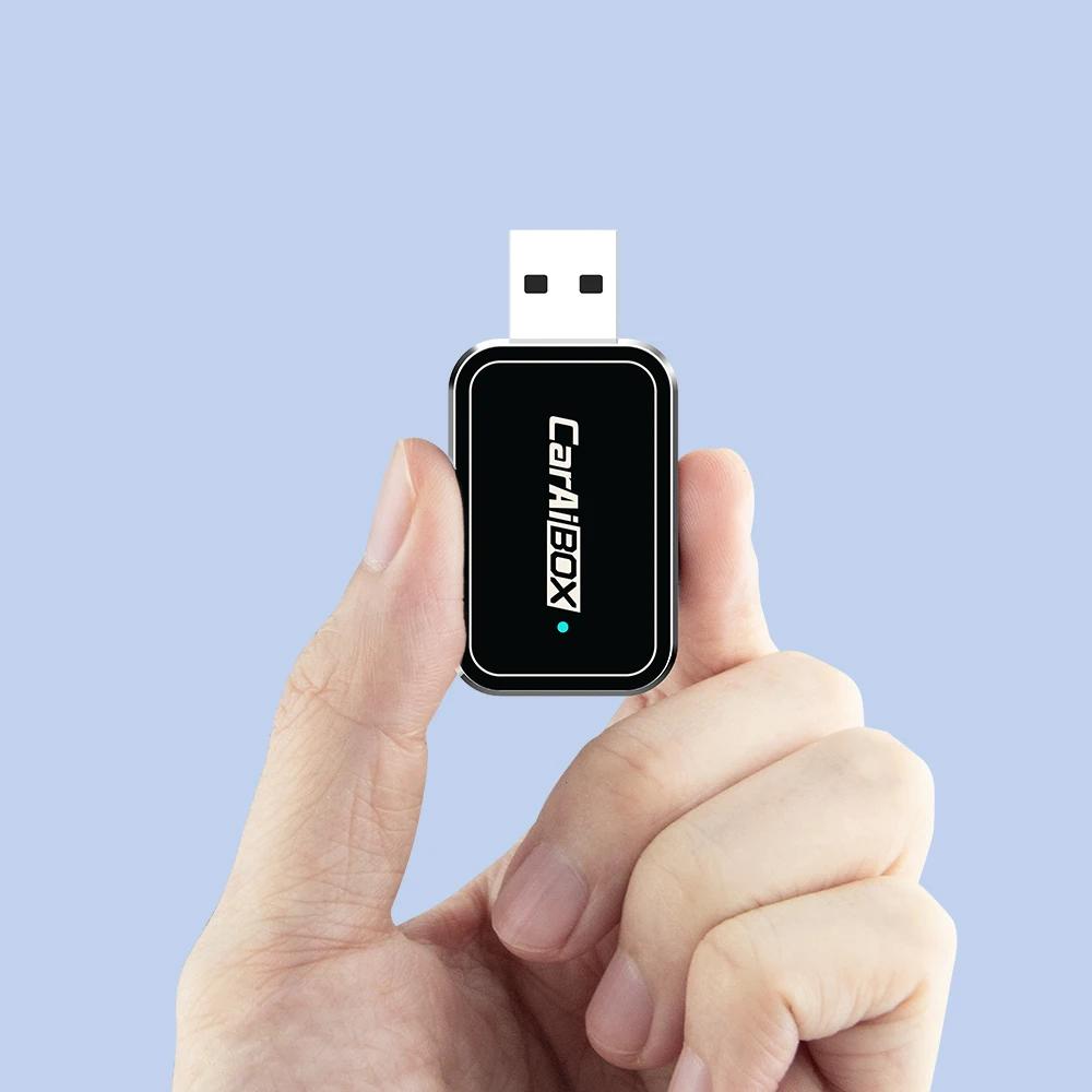 2in1 Wireless CarPlay Android Auto Mini Smart Ai Box Wired To Wireless Carplay For USB/Type C Connection Dongle Plug And Play
