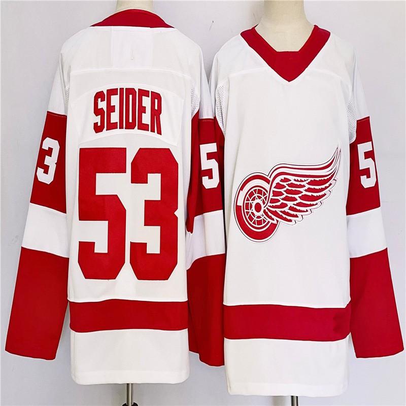 Detroit Red Wings NHL Hockey Jersey Mens Cotton Fan Apparel Ice Games Casual Wear