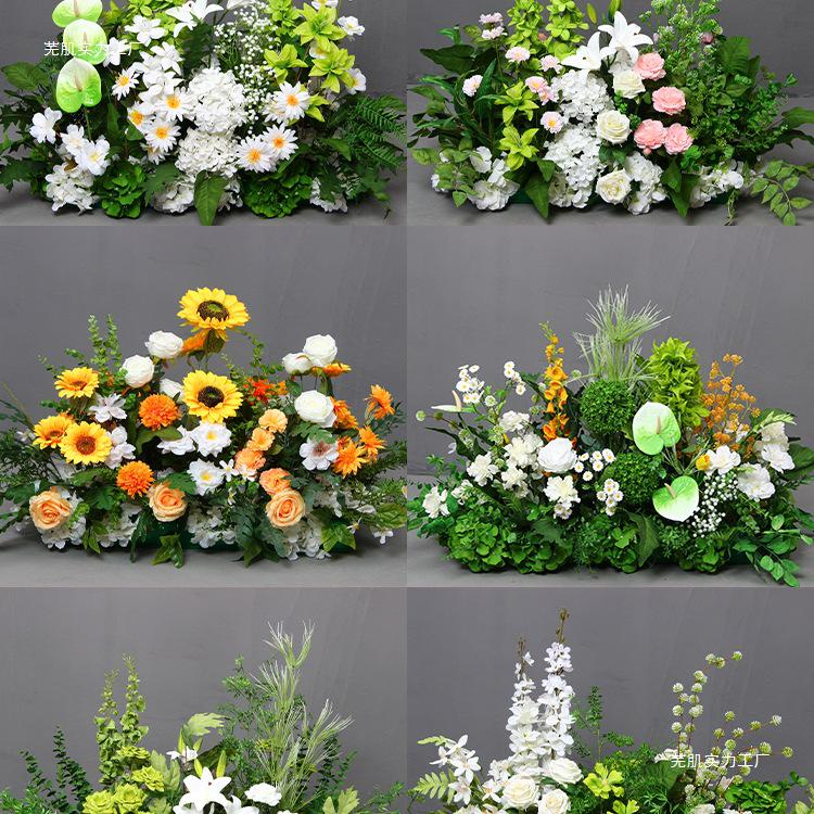 Mori Style Artificial Wedding Floral Aisle Decoration