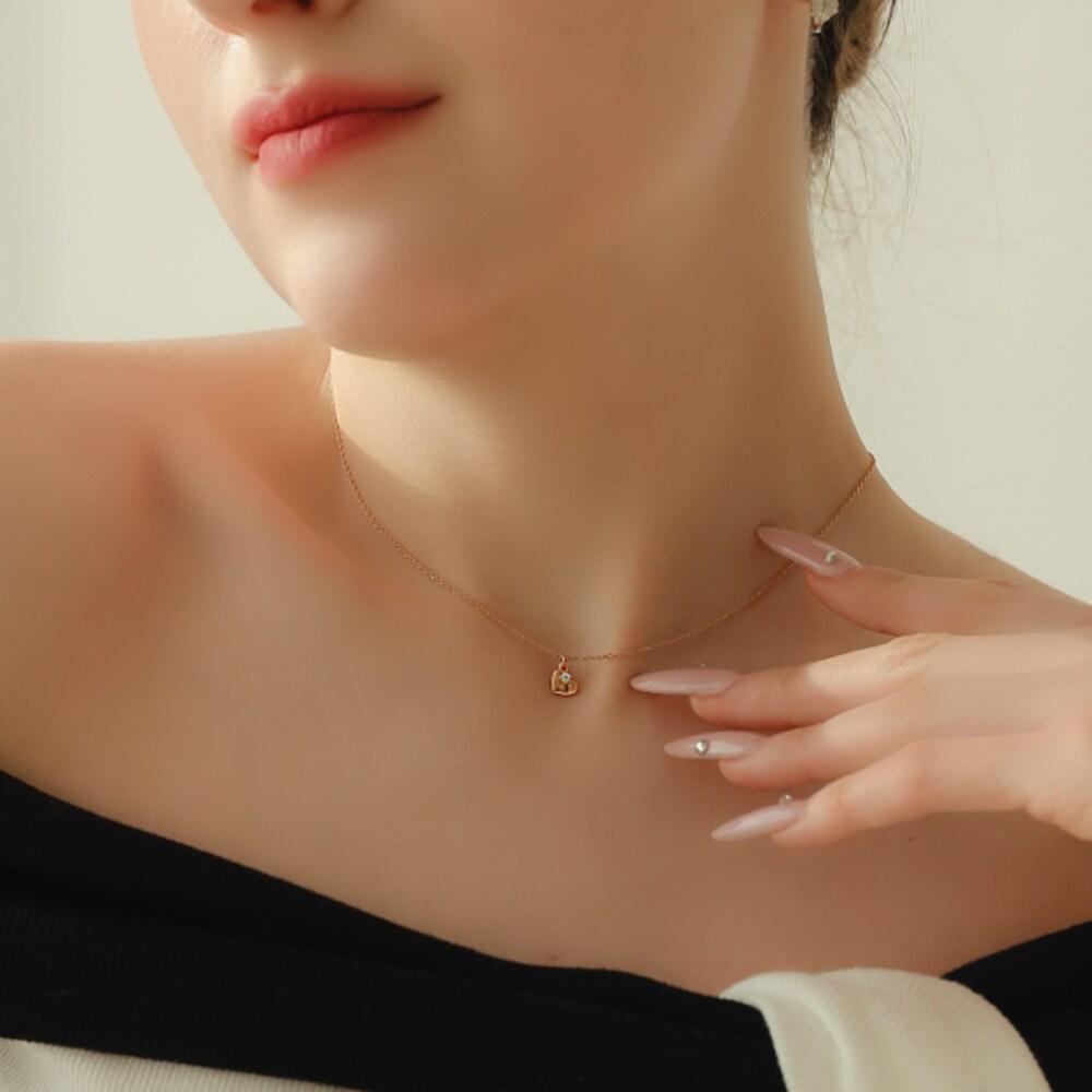 [92.5 Silver] Andante Espressivo 92.5 Silver Necklace++