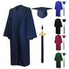 Unisex Matte Graduation Cap And Gown Set with 2026 Year Tassel Charm for Middle School High School College Graduates
