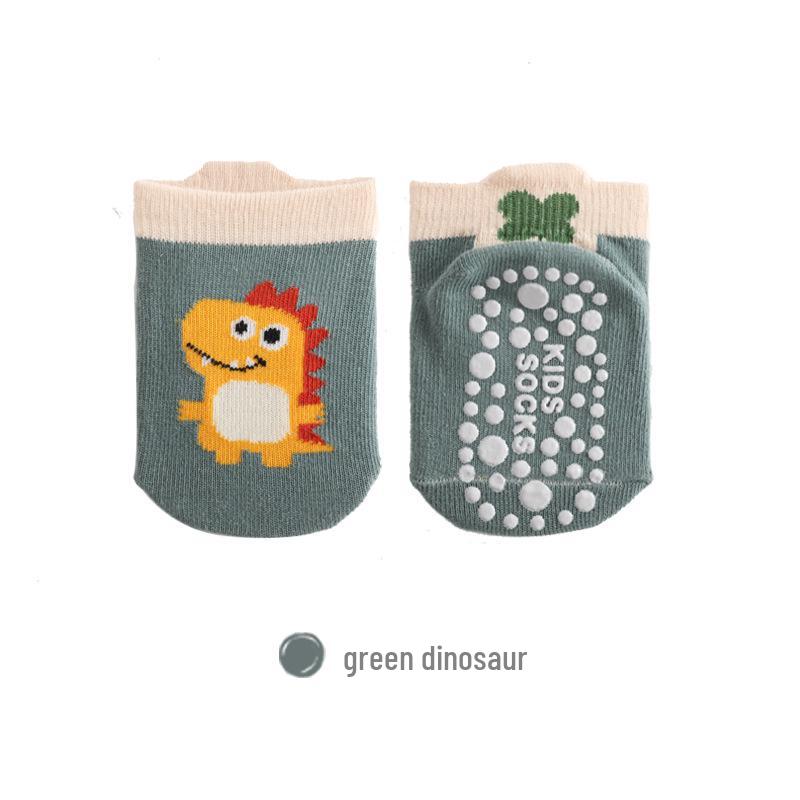 Baby-Baumwollsocken mit Rutschfestigkeit – Dünne Indoor-Knöchelsocken für Kleinkinder (Frühling Sommer Herbst)