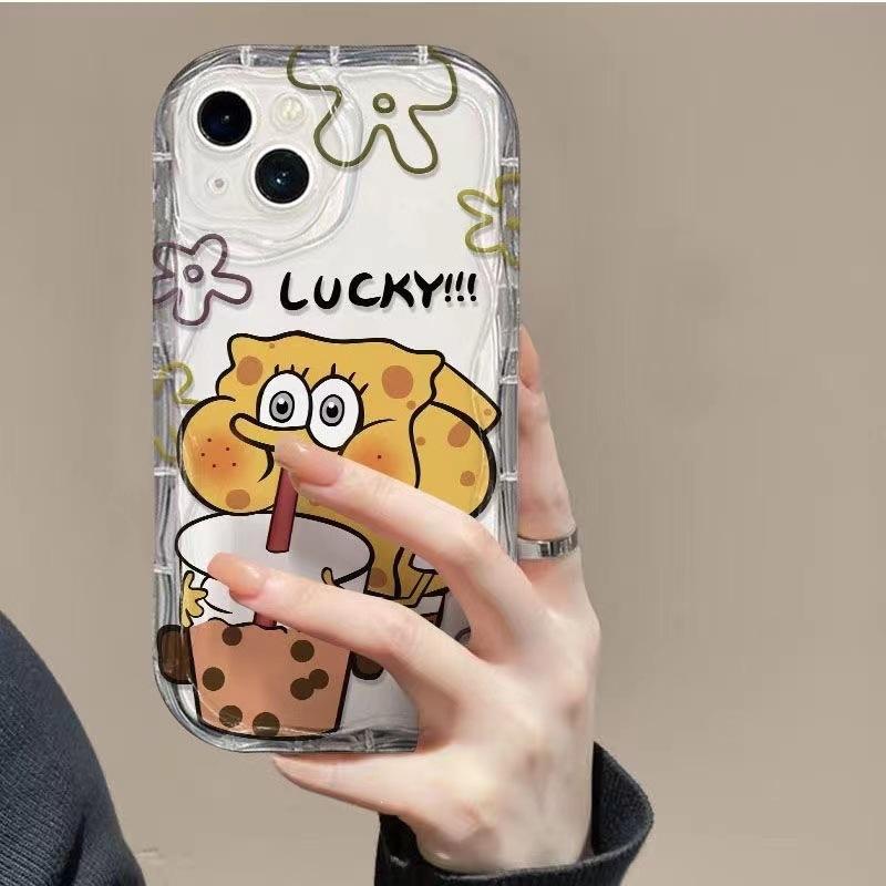 SpongeBob SquarePants iPhone15/14 mobile phone case Apple 12/11promax cartoon xs/xr soft 6/7/8 plus