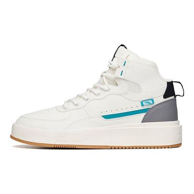 Lifestyle Serie Trendig Vielseitig Rutschfest Langlebig High Top Skate Schuhe Herren Sneaker Weiß Grün Grau 912238011-3