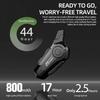 Bluetooth Hodetelefon Motorsykkelhjelm Intercom Headset 1000M For 2 Førere Intercomunicador Moto Trådløs Interfon Håndfri Anrop