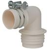 Kakudai 437-222 Elbow for Washing Machine Drain Trap, VP for No Pan, Compatible Models 426-020-50 and Others