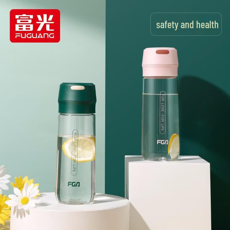 FUGUANG 600ml Portable Plastic Sports Water Bottle