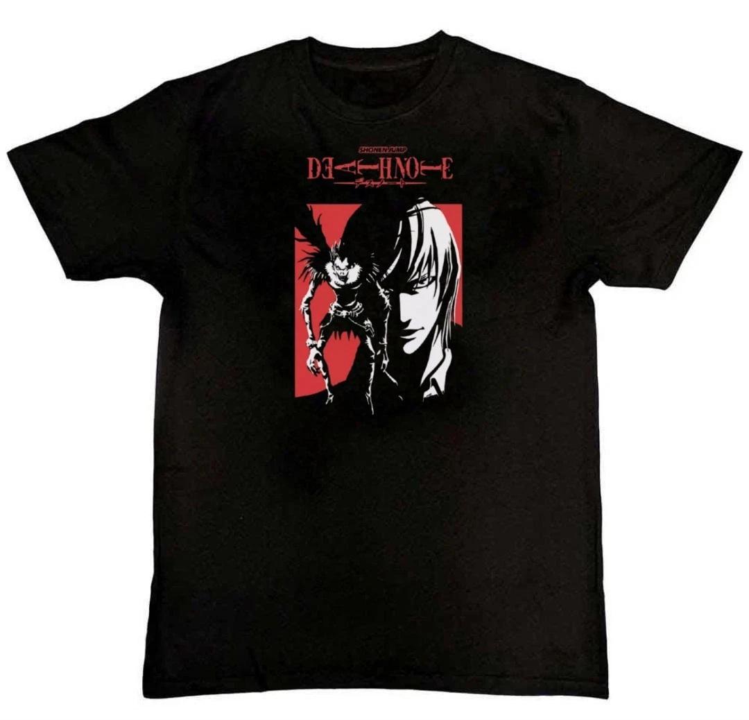 Death Note Light and L T-Shirt - Anime Thriller Mens T-Shirt S M L XL 2 3 4 XL XS